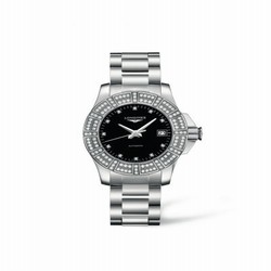 Longines Conquest 29.5 Automatic Double Row Diamond L3.180.0.57.6