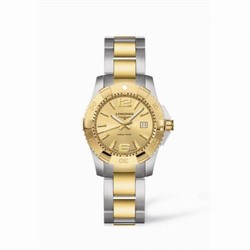Longines Hydroconquest Quartz 29.5 Two Tone Gold L3.247.3.36.7