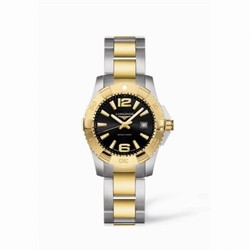 Longines Hydroconquest Quartz 29.5 Two Tone Black L3.247.3.56.7