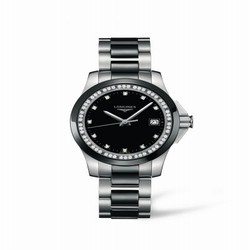 Longines Conquest 35 Quartz Ceramic Diamond L3.281.0.57.7