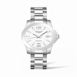Longines Conquest Quartz 36 Stainless Steel / White L3.378.4.16.6