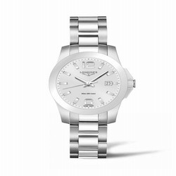 Longines Conquest Quartz 36 Stainless Steel / Silver L3.378.4.76.6