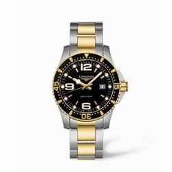 Longines Hydroconquest Quartz 39 Two Tone Black L3.640.3.56.7