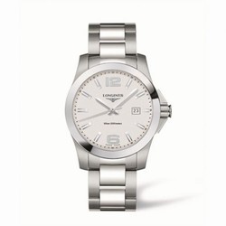 Longines Conquest Quartz 41mm Silver L3.659.4.76.6