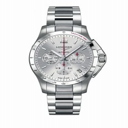 Longines Conquest Chronograph Automatic 44.5mm Silver L3.697.4.76.6