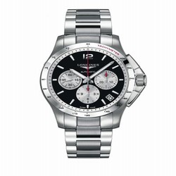 Longines Conquest Chronograph Automatic 44.5mm Black Panda L3.697.4.96.6