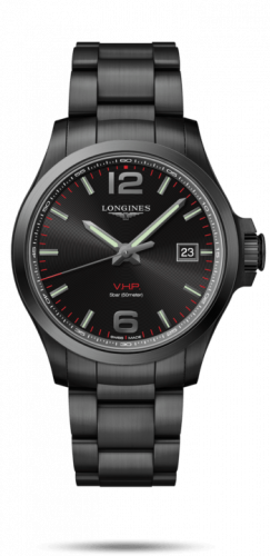 Longines Conquest V.H.P. 43 PVD / Black / Bracelet L3.726.2.56.6