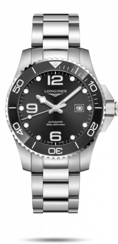 Longines HydroConquest 43 Automatic Stainless Steel / Ceramic / Black / Bracelet L3.782.4.56.6