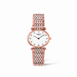 Longines La Grande Classique Quartz 24 Two Tone Pink MOP L4.209.1.87.7