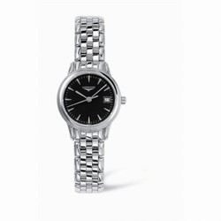 Longines Flagship 25 Quartz Stainless Steel Black L4.216.4.52.6