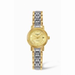 Longines Presence 25.5 Automatic Yellow Stick Yellow Bracelet Two Tone L4.221.2.42.7