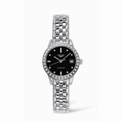 Longines Flagship 26 Automatic Diamond Bezel Black L4.274.0.57.6