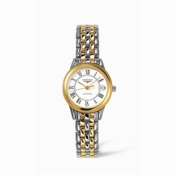Longines Flagship 26 Automatic Two Tone White Roman L4.274.3.21.7