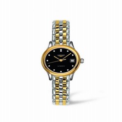 Longines Flagship 26 Automatic Two Tone Black Diamond L4.274.3.57.7
