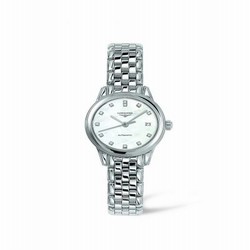 Longines Flagship 26 Automatic Stainless Steel MOP Diamond L4.274.4.87.6
