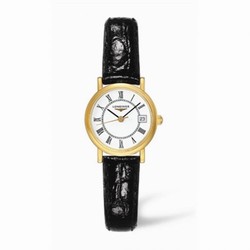Longines Presence 23.5 Quartz Gold Matte Leather L4.277.6.11.2