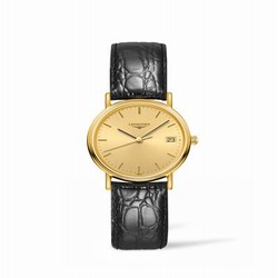 Longines Presence Quartz 30mm PVD Gold / Champagne L4.320.2.32.2