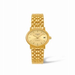 Longines Presence Automatic 25.5mm Stainless Steel / PVD Gold / Champagne / Bracelet L4.321.2.32.8