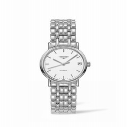 Longines Presence Automatic 30mm Stainless Steel / White / Bracelet L4.322.4.12.6
