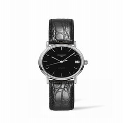 Longines Presence Automatic 30mm Stainless Steel / Black L4.322.4.52.2