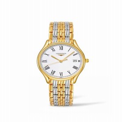 Longines Lyre Quartz 32 Yellow Gold PVD / White / Bracelet L4.359.2.11.7