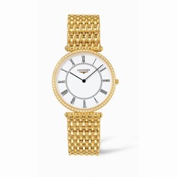 Longines La Grande Classique 33 Quartz Gold Diamond L4.691.7.11.6