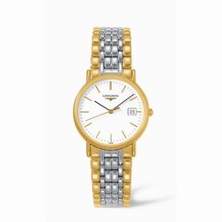 Longines Presence 33 Quartz Yellow White Bracelet L4.720.2.12.7