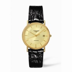 Longines Presence 34.5 Automatic Yellow Stick Yellow L4.721.2.42.2