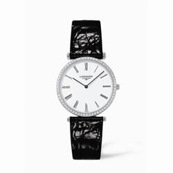 Longines La Grande Classique 33 Quartz Diamond Bezel Roman L4.741.0.11.2