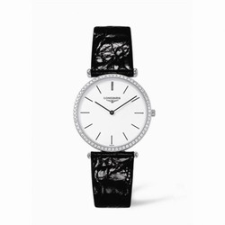 Longines La Grande Classique 33 Quartz Diamond Bezel L4.741.0.12.2