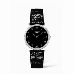Longines La Grande Classique 33 Quartz Diamond Bezel L4.741.0.51.2