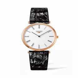 Longines La Grandes Classique Quartz 36 PVD Rose / White Roman / Strap L4.755.1.91.2