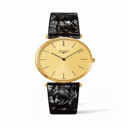 Longines La Grandes Classique Quartz 36 PVD / Champagne / Strap L4.755.2.32.2