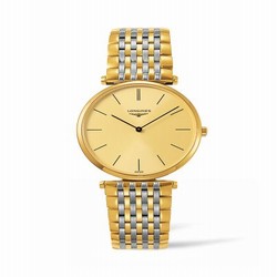 Longines La Grandes Classique Quartz 36 PVD / Champagne / Bracelet L4.755.2.32.7