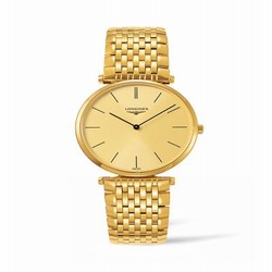 Longines La Grandes Classique Quartz 36 PVD / Champagne / Bracelet L4.755.2.32.8