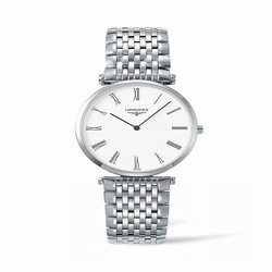 Longines La Grandes Classique Quartz 36 Stainless Steel / White Roman / Bracelet L4.755.4.11.6