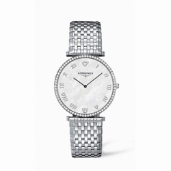 Longines La Grande Classique 37 Quartz Diamond Bezel L4.770.0.09.6