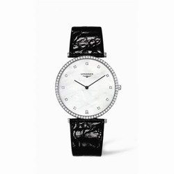 Longines La Grande Classique 37 Quartz Diamond Bezel L4.770.0.80.4