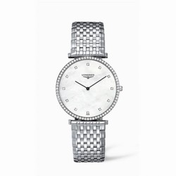 Longines La Grande Classique 37 Quartz Diamond Bezel MOP L4.770.0.80.6