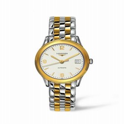 Longines Flagship 35.6 Automatic Two Tone Cream L4.774.3.76.7