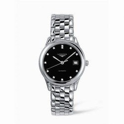 Longines Flagship 35.6 Automatic Stainless Steel Black Diamond L4.774.4.57.6