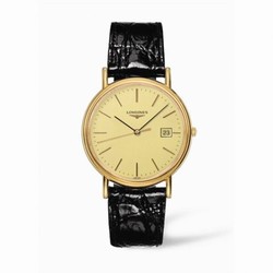 Longines Presence 38.5 Quartz Yellow Stick Yellow L4.790.2.32.2