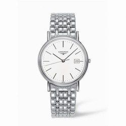 Longines Presence 38.5 Quartz Stainless Steel Stick Bracelet L4.790.4.12.6