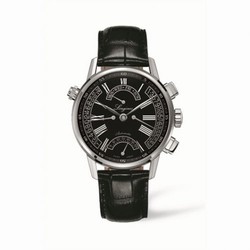 Longines Heritage Retrograde Black L4.797.4.51.2