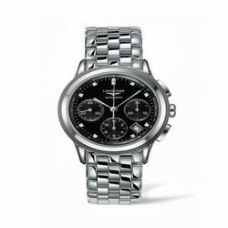 Longines Flagship Chronograph Black Diamond L4.803.4.57.6