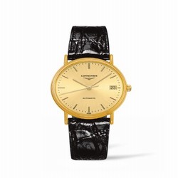 Longines Presence Automatic 34.5mm Stainless Steel / PVD Gold / Champagne L4.821.2.32.2