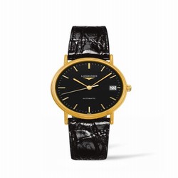 Longines Presence Automatic 34.5mm Stainless Steel / PVD Gold / Black L4.821.2.52.2
