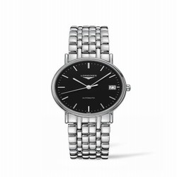Longines Presence Automatic 34.5mm Stainless Steel / Black / Bracelet L4.821.4.52.6