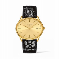 Longines Lyre Quartz 38.5mm PVD Gold / Champagne L4.859.2.32.2