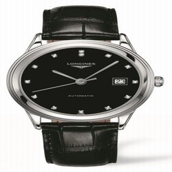 Longines Flagship 38.5 Black Diamond L4.874.4.57.2